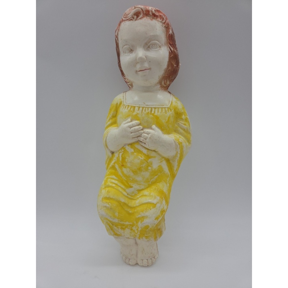 Vintage Empire Baby Jesus Blow Mold 10" Christmas Nativity Yellow *READ*